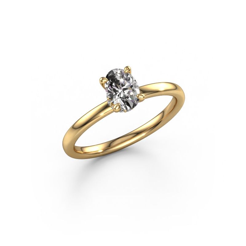Verlobungsring Crystal OVL 3 585 Gold Diamant 0.80 crt