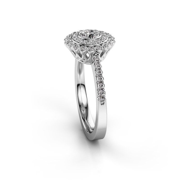 Image of Engagement ring Shanelle<br/>585 white gold<br/>Diamond 0.646 crt