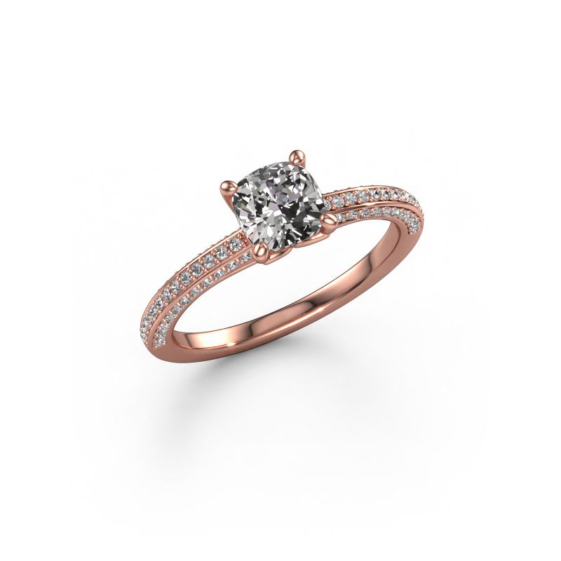 Engagement ring Elenore cus 585 rose gold diamond 1.00 crt
