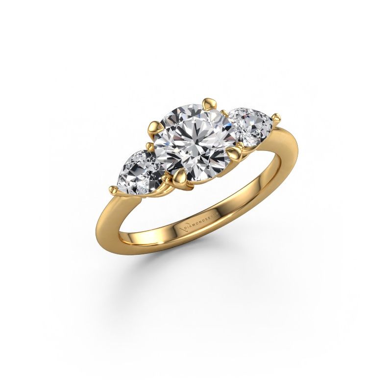 Engagement ring Chanou RND 585 gold diamond 2.08 crt