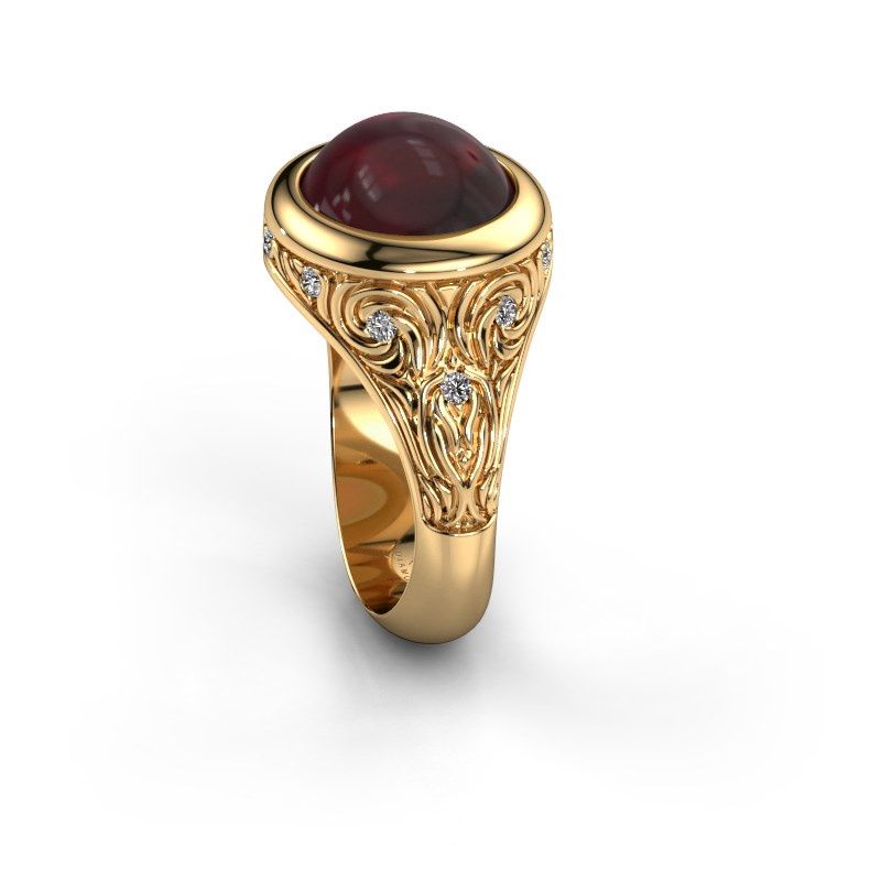 Afbeelding van Ring Natacha<br/>585 goud<br/>Granaat 12x10 mm