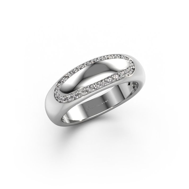 Wedding ring Danique 585 white gold diamond ±6x3 mm