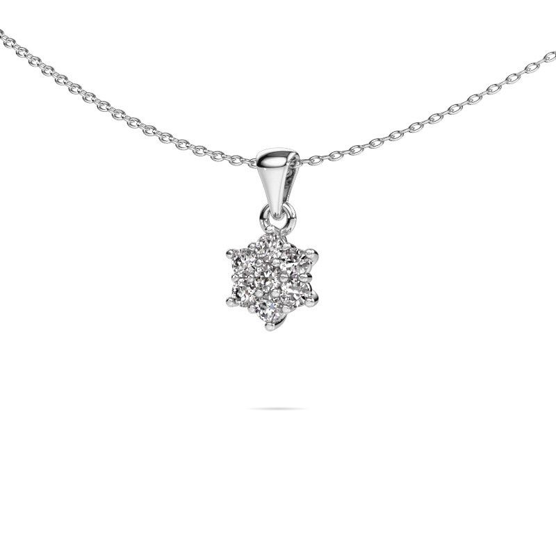 Hanger Chantal 950 platina lab-grown diamant 0.385 crt