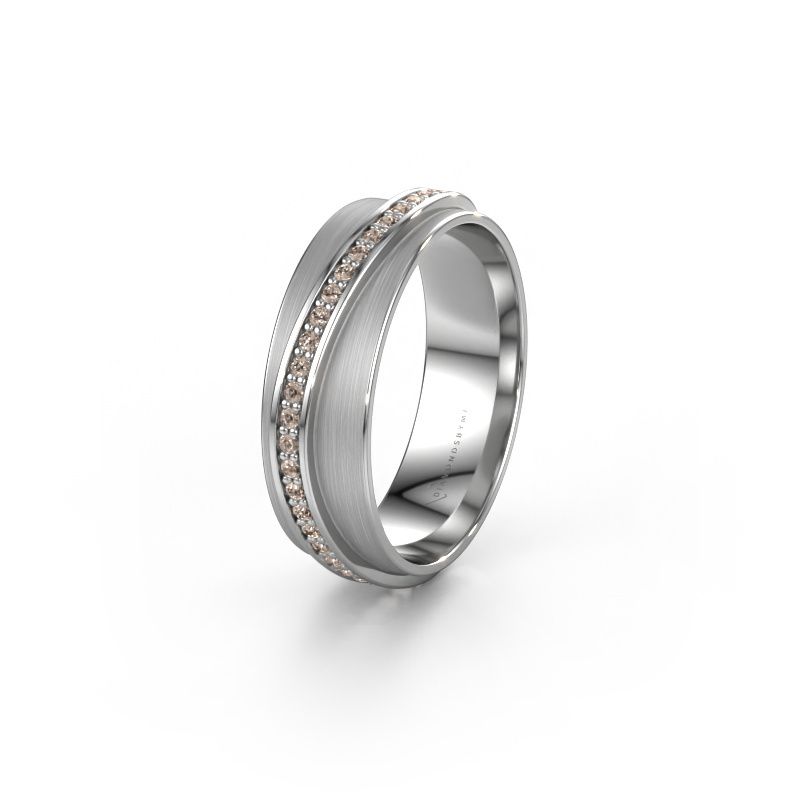 Ehering WH2126L 950 Platin Braun Diamant ±6 x 1,7 mm