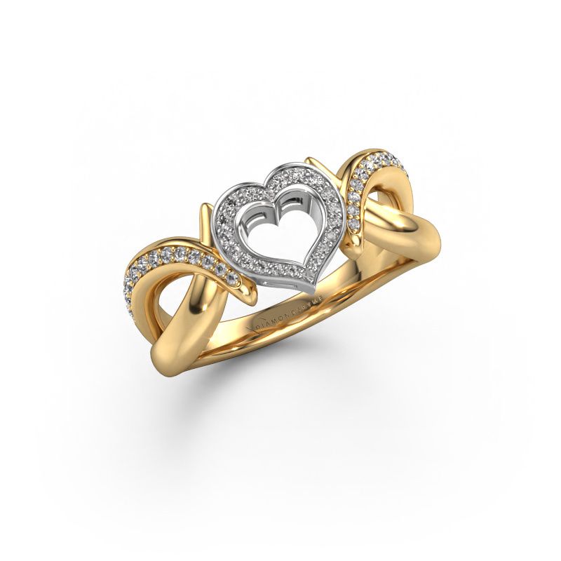 Ring Earlie 2 585 gold diamond 0.244 crt