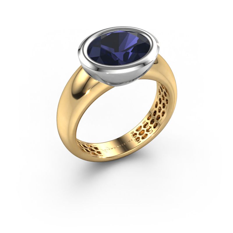 Ring Evelyne 585 gold sapphire 10x8 mm
