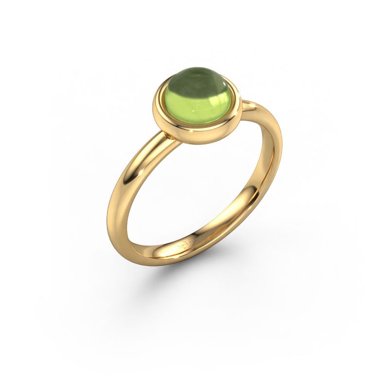 Ring Blossom RND 585 gold peridot 5 mm