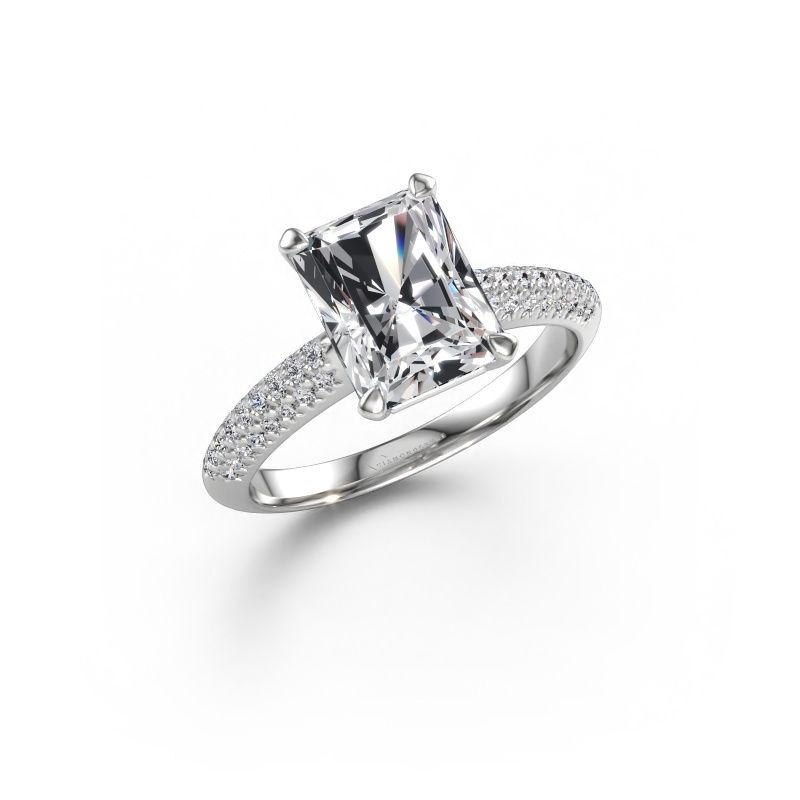 Verlobungsring Morane RAD 950 Platin Lab-grown Diamant 2.777 crt