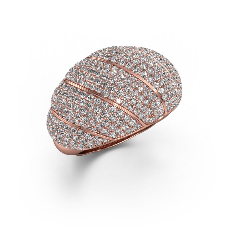 Ring Arleen 2 585 rosé goud diamant 2.208 crt