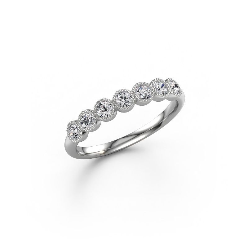 Ring Mariam half 585 white gold lab grown diamond 0.385 crt