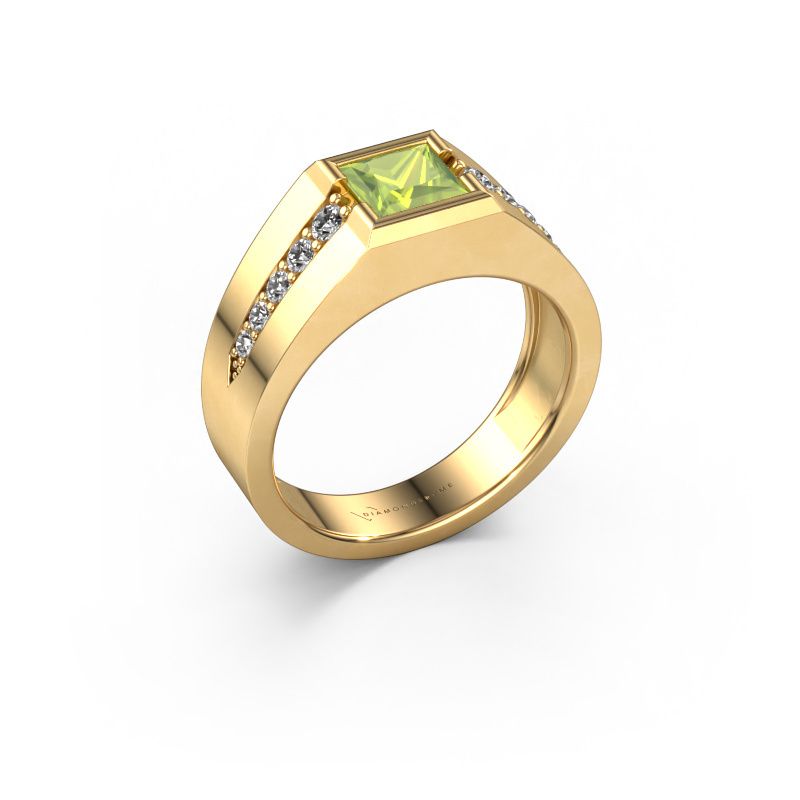 Bague pinky Simon 585 or jaune péridot 4.5 mm