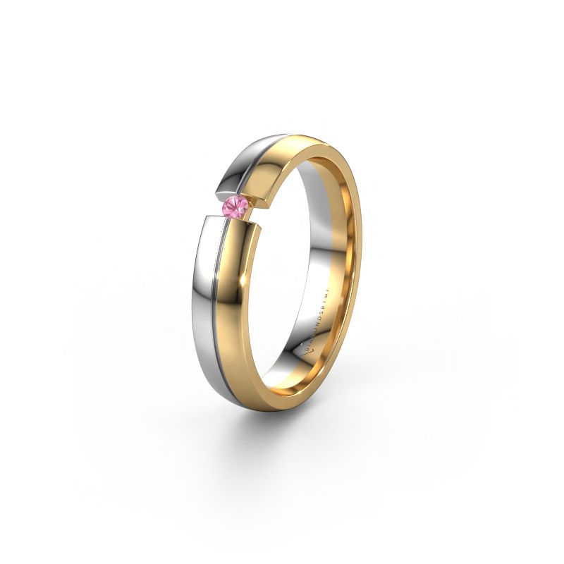 Trauring WH0254L24X 585 Gold Pink Saphir ±4x1.5 mm