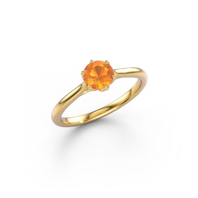 Engagement ring Winona RND 585 gold citrin 5 mm