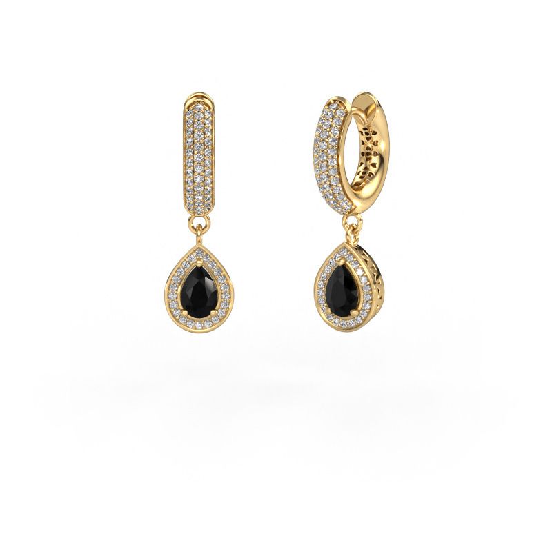 Pendants d'oreilles Barbar 2 585 or jaune diamant noir 1.485 crt