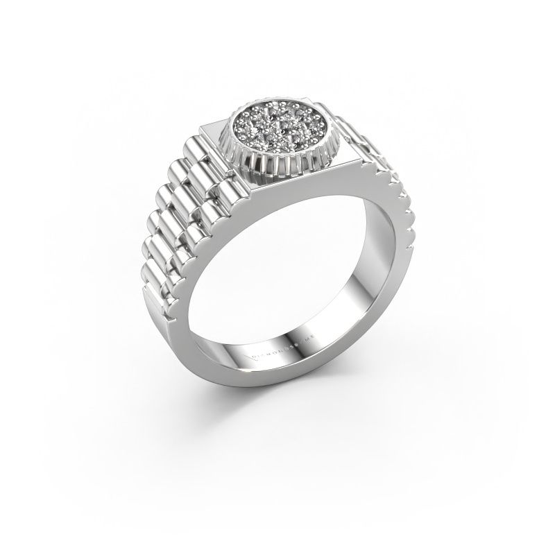 Herrenring Nout 950 Platin Zirkonia 2 mm