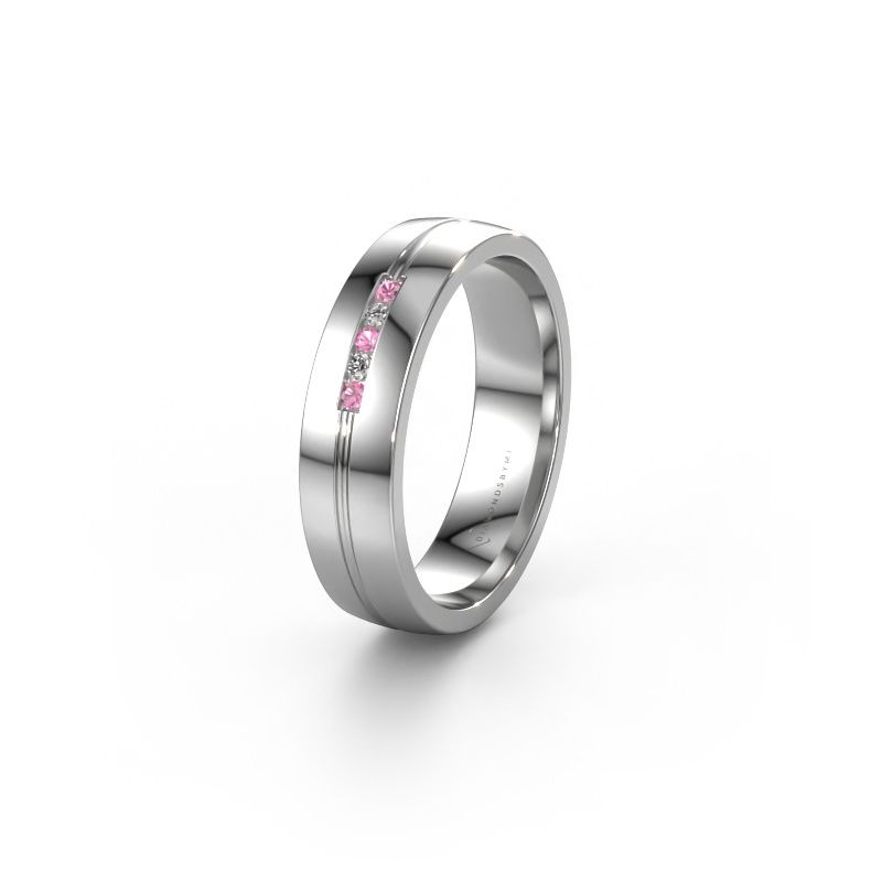 Alliance WH0132L25B 950 platine saphir rose ±5x2 mm