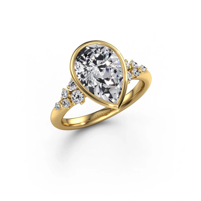 Engagement ring Aliyah PER 585 gold lab grown diamond 3.266 crt