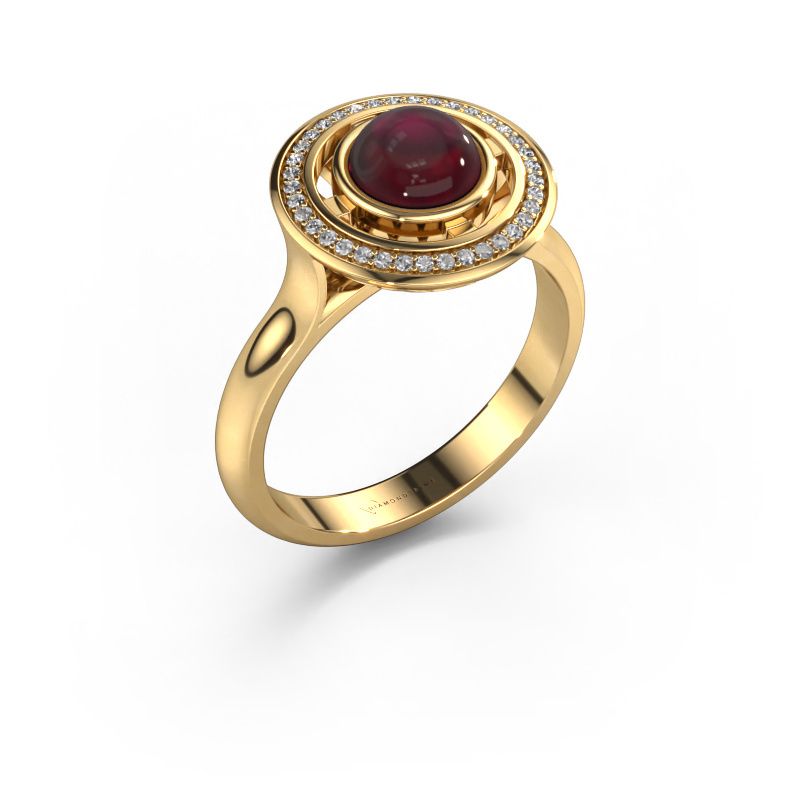 Ring Salima 585 gold garnet 6 mm