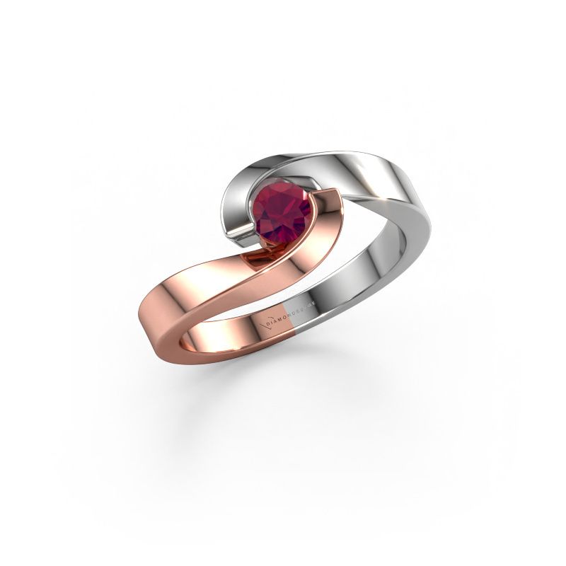 Ring Sheryl 585 Roségold Rhodolit 4 mm
