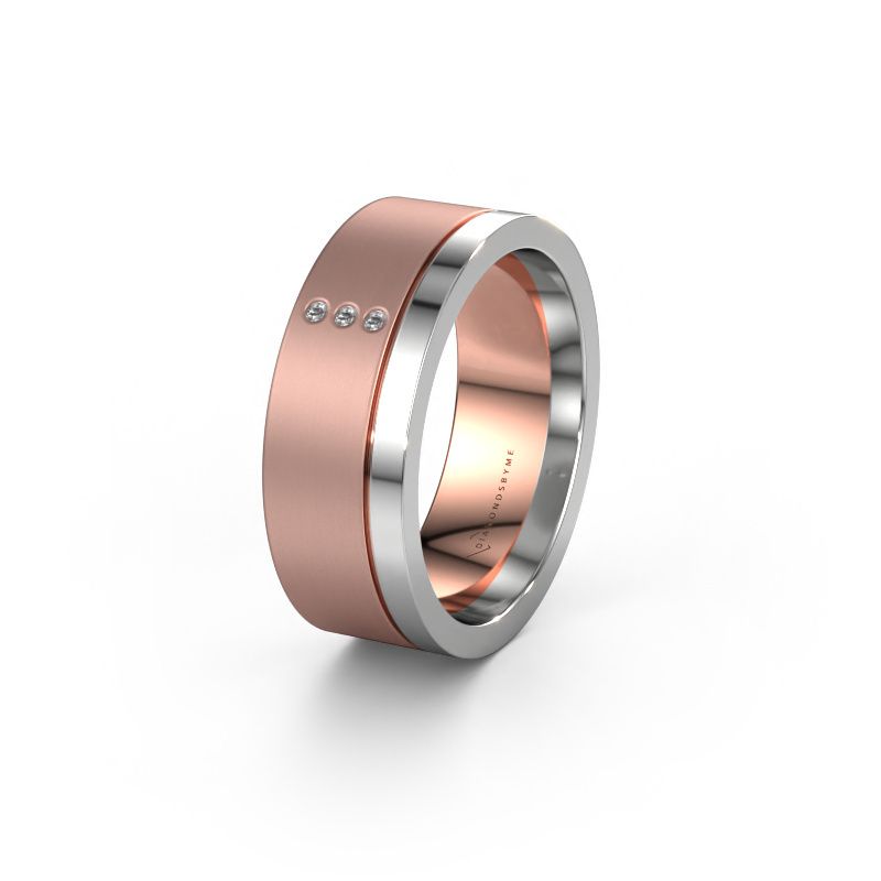 Trauring WH0325L17APM 585 Roségold Diamant ±7x1.7 mm