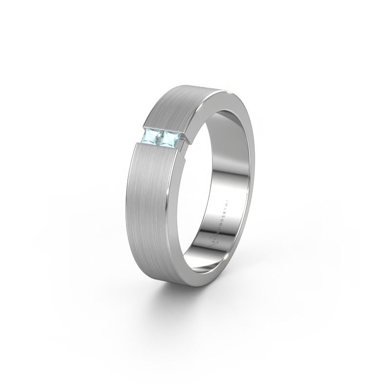 Ehering WH2136L15E 950 Platin Aquamarin ±5 x 2,6 mm