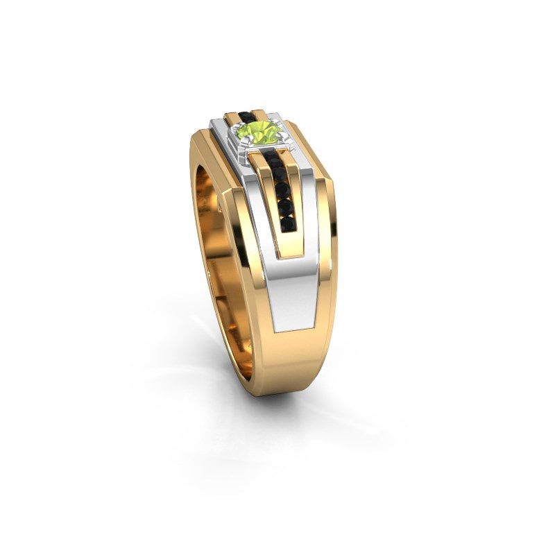 Image de Bague pour homme Oliver<br/>585 or jaune<br/>Péridot 4 mm