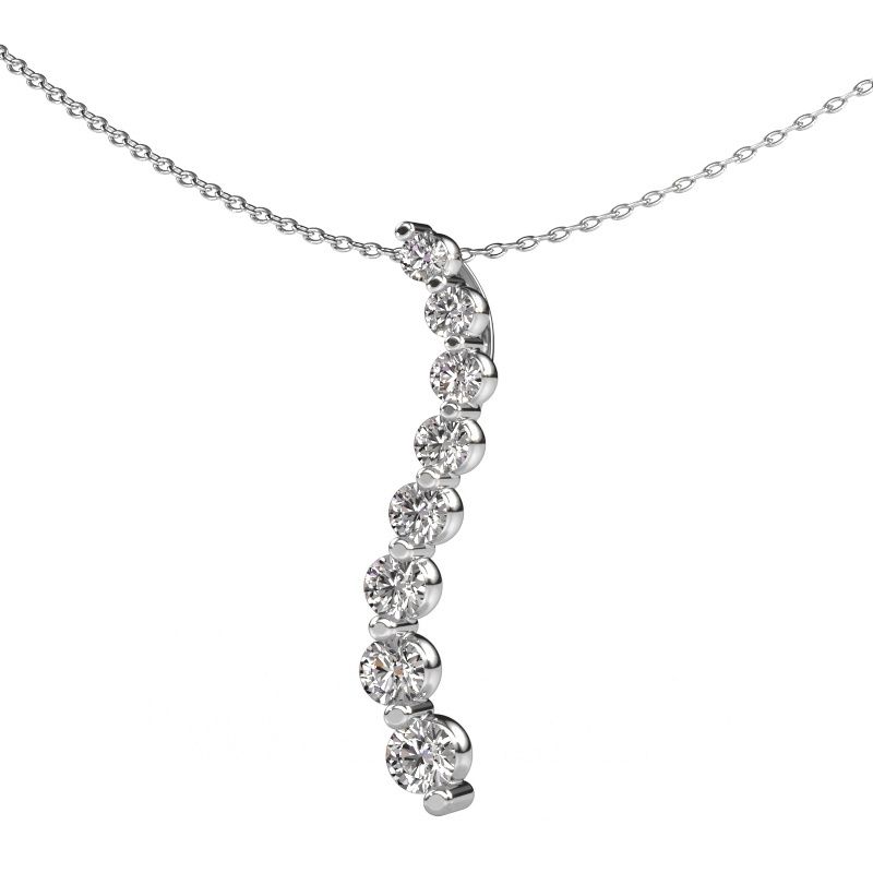 Pendentif Celeste 3 585 or blanc diamant 1.01 crt