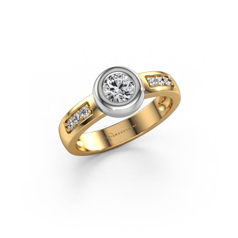 Ring Charlotte Round 585 Gold Lab-grown Diamant 0.52 crt
