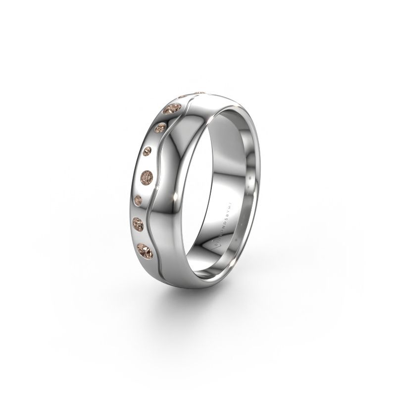 Alliance WH0717L36AP 950 platine diamant brun ±6 x 1,7 mm