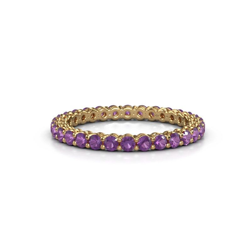 Image of Stackable ring Michelle full 2.0 585 gold amethyst 2 mm