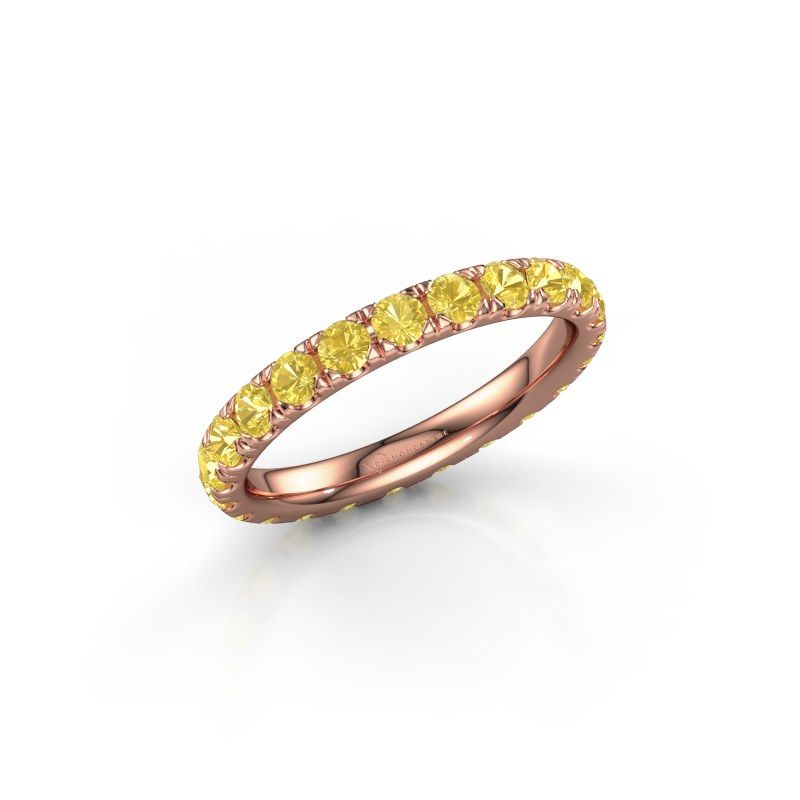 Image of Ring Jackie 2.5<br/>585 rose gold<br/>Yellow sapphire 2.5 mm