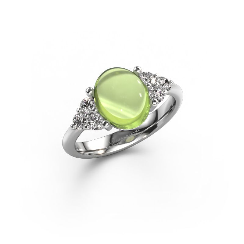 Ring Clarice 950 Platin Peridot 10x8 mm