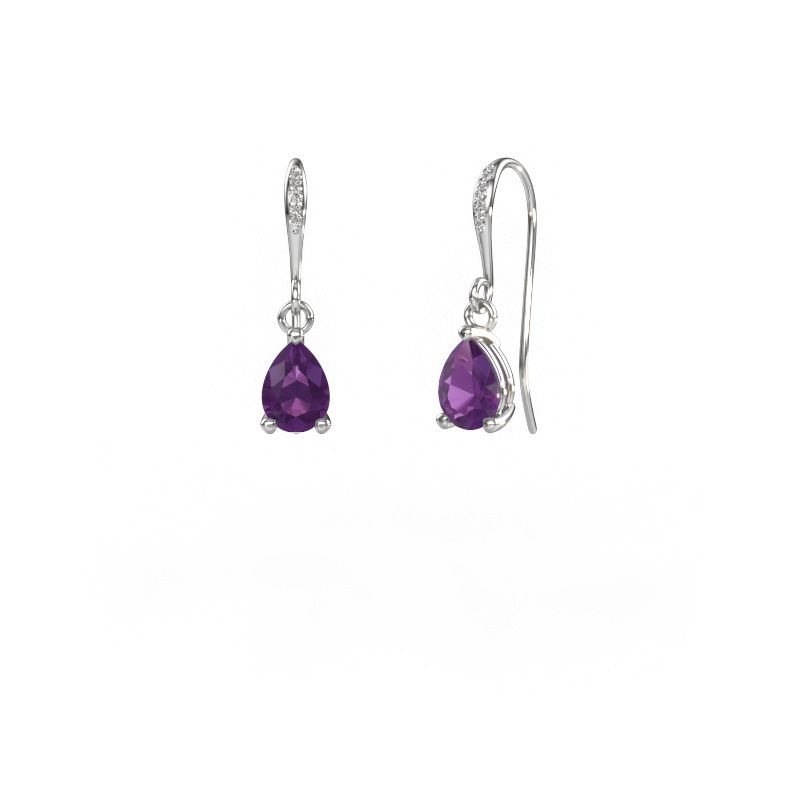 Ohrhänger Laurie PER 2 585 Weißgold Amethyst 7x5 mm