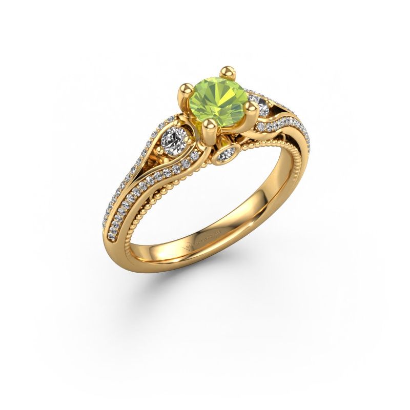 Engagement ring Nikita 585 gold peridot 5 mm