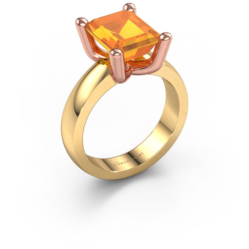 Ring Clelia EME 585 gull citrin 10x8 mm