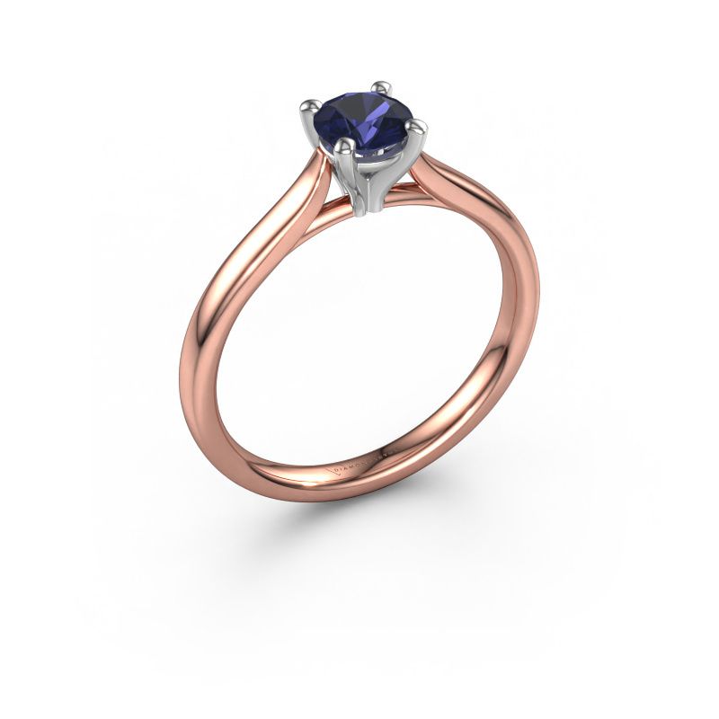 Engagement ring Mignon RND 1 585 rose gold sapphire 5 mm