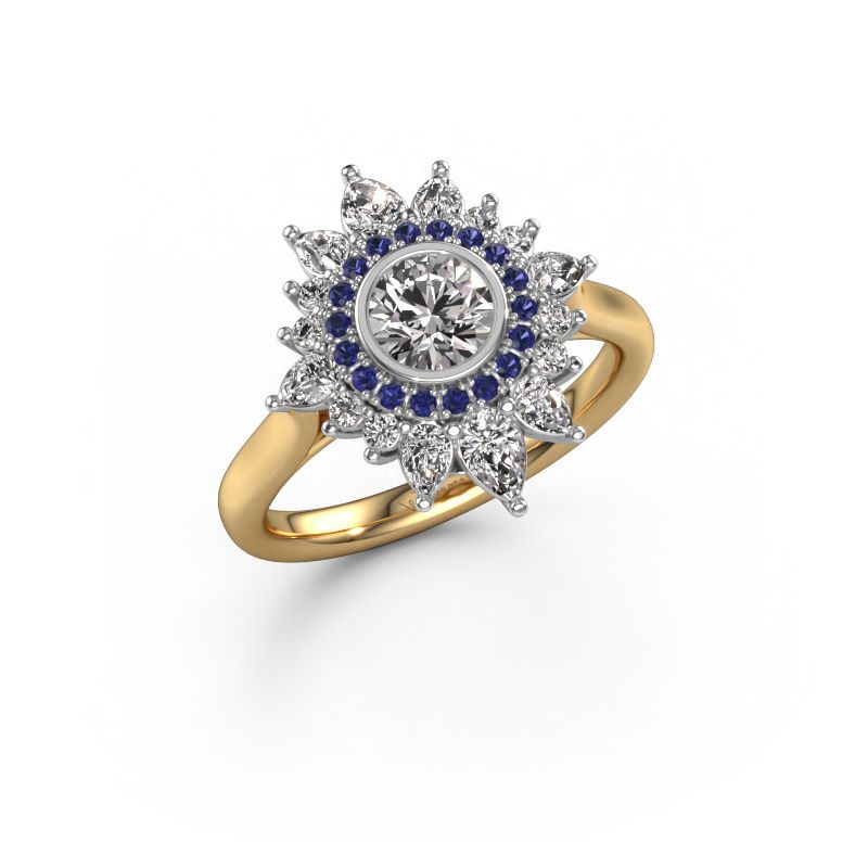 Anillo de compromiso Tianna 585 oro circonita 5 mm