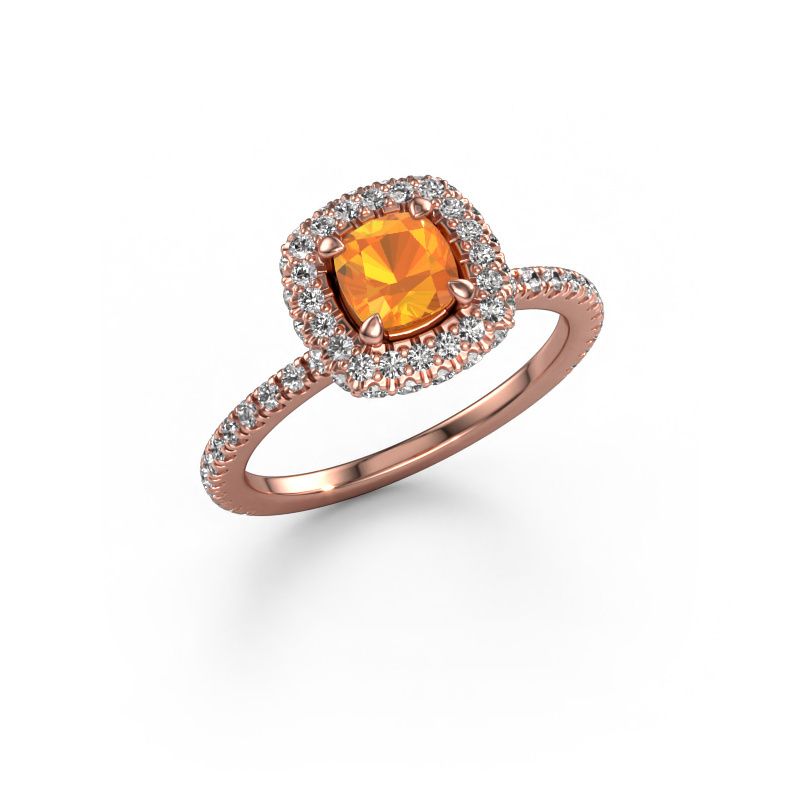 Engagement ring Talitha CUS 585 rose gold citrin 5 mm