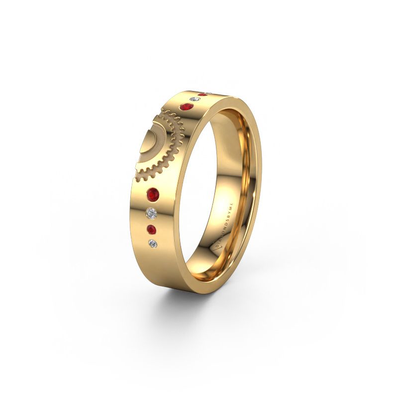 Ehering WH2116L25A 585 Gold Rubin ±5x1.7 mm