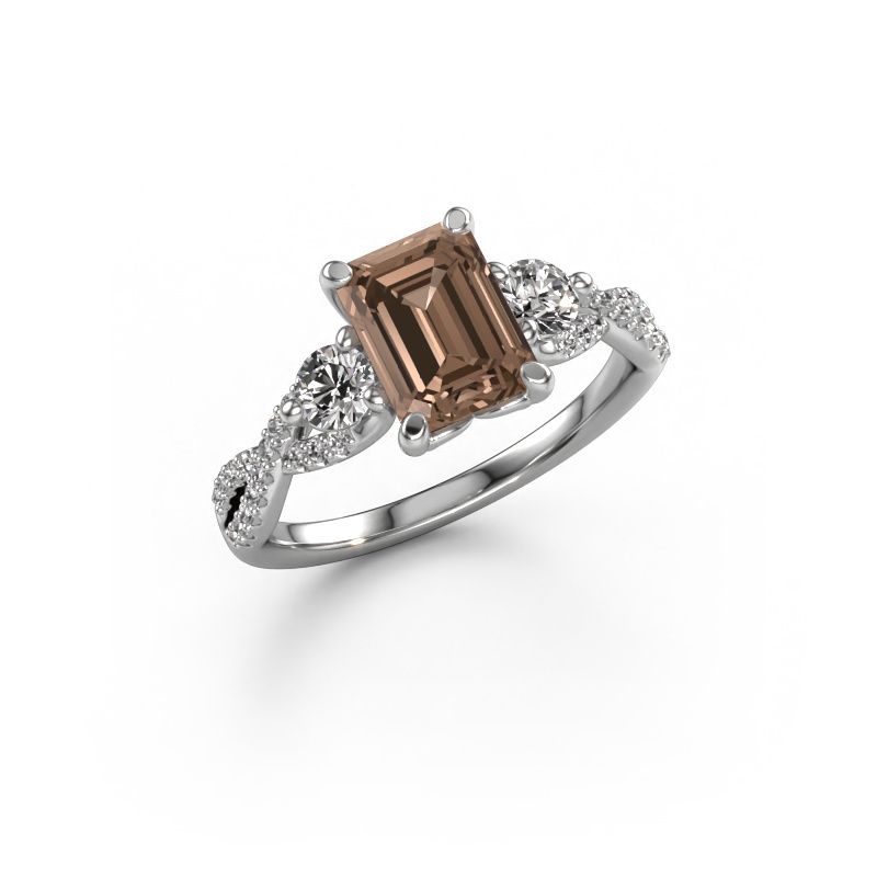 Verlobungsring Marilou EME 585 Weißgold Braun Diamant 2.27 crt