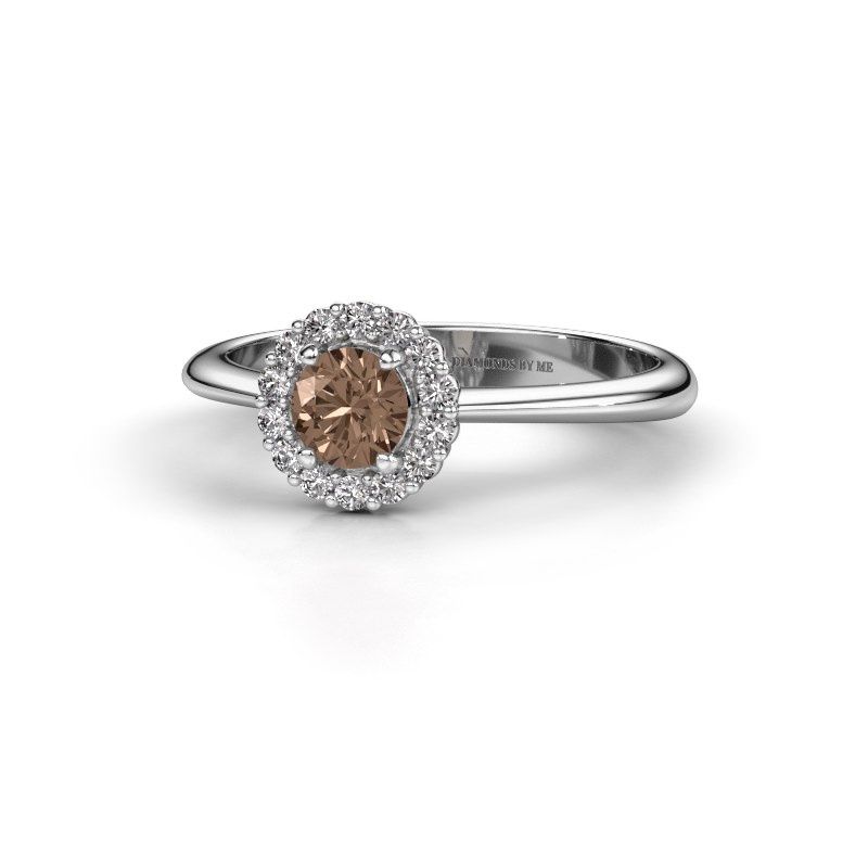 Image de Bague de fiançailles Anca<br/>950 platine<br/>Diamant brun 0.44 crt