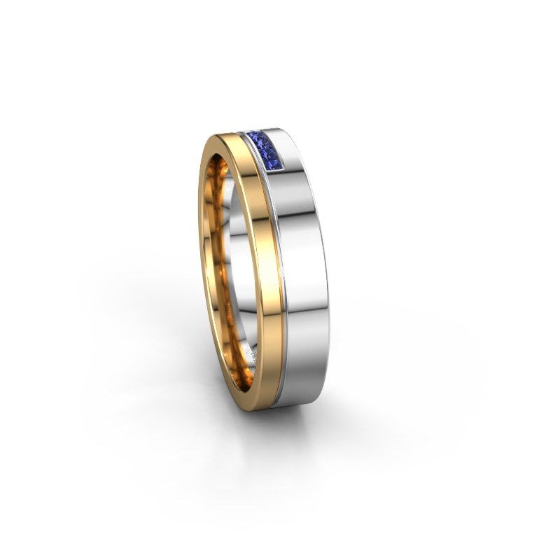 Image of Wedding ring WH0307L15AP<br/>585 white gold ±5x1.7 mm<br/>Sapphire