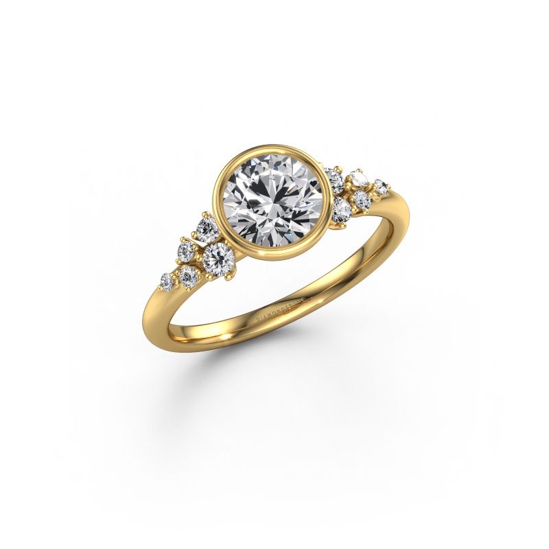 Engagement ring Aliyah RND 585 gold lab grown diamond 1.00 crt
