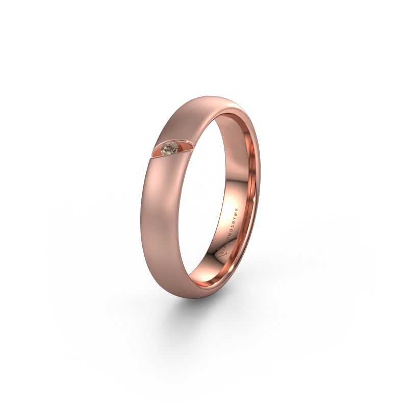 Alliance WH0176L34AP 585 or rose diamant brun ±4x1.7 mm