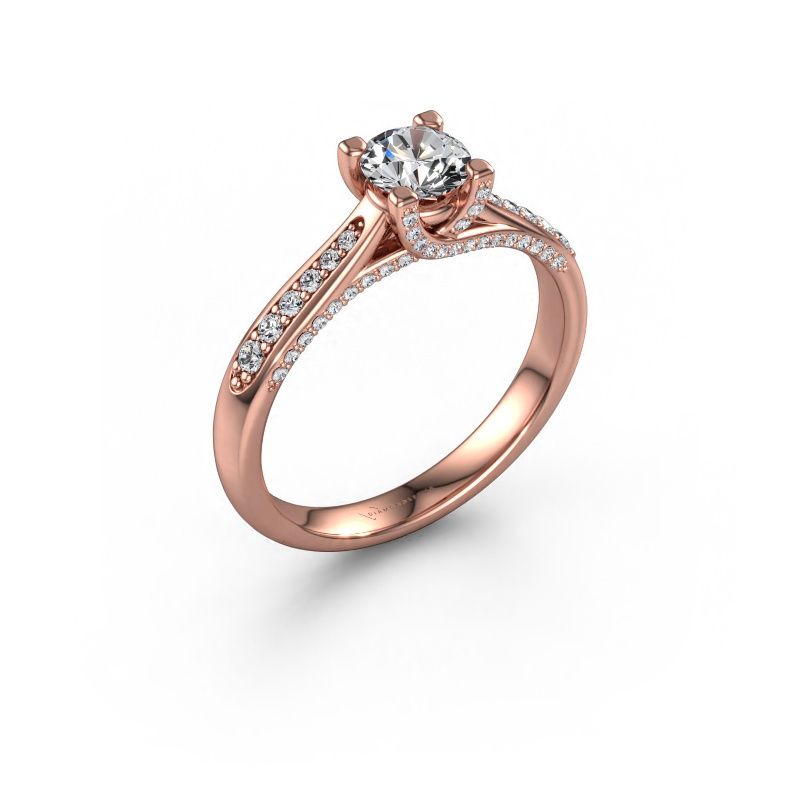 Verlobungsring Mia 3 585 Roségold Lab-grown Diamant 0.748 crt