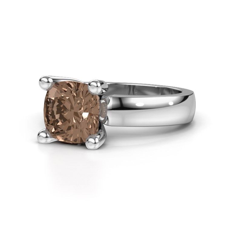 Afbeelding van Ring Clelia CUS 950 platina bruine diamant 2.50 crt