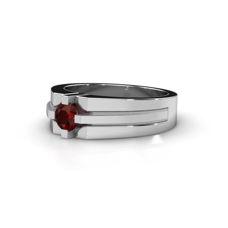 Image of Men's ring kiro<br/>950 platinum<br/>Garnet 5 mm