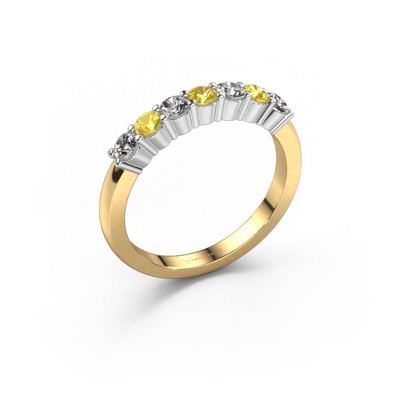 Bague Yasmin 7 585 or jaune saphir jaune 2.7 mm