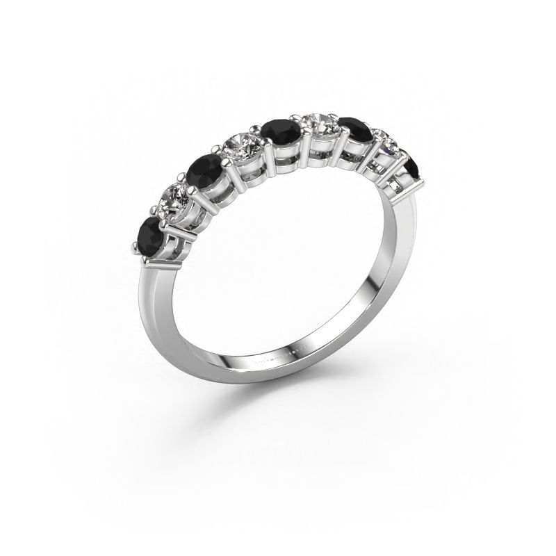 Ring Michelle 9 950 platinum black diamond 0.80 crt