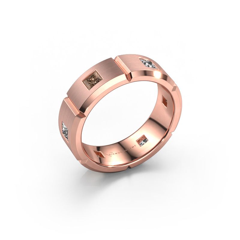 Men's ring Steve 585 rose gold brown diamond 1.02 crt